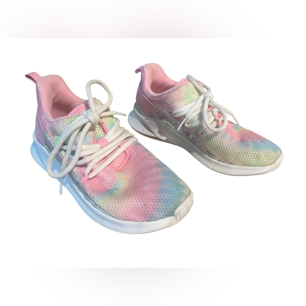 The Children's Place Girls Rainbow Tie Dye Running Sneakers Size 3